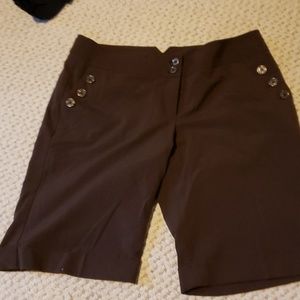 Brown dress shorts